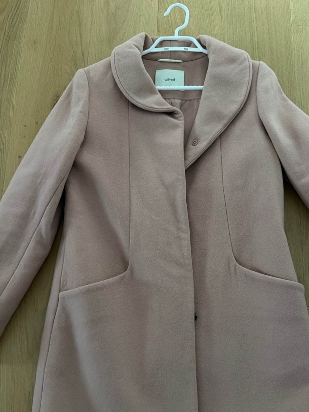 Aritizia Wilfred Cashmere & Wool Cocoon Coat